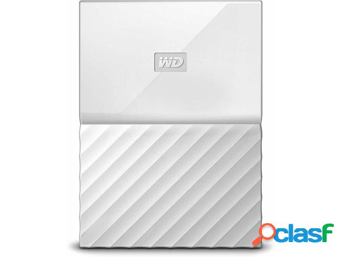 Disco HDD Externo WESTERN DIGITAL My Passport 3 TB (Blanco -