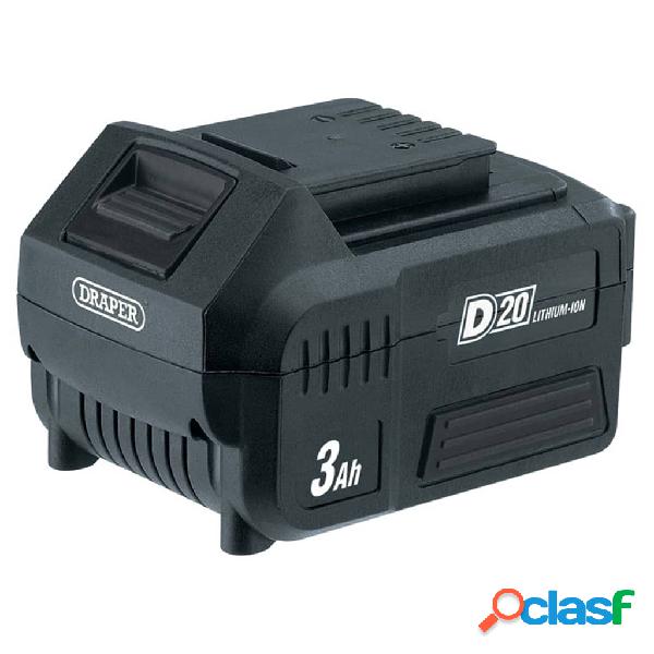 Draper Tools Batería de iones de litio D20 3 Ah 20 V