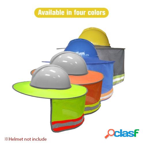 El borde del casco de protección solar es adecuado para
