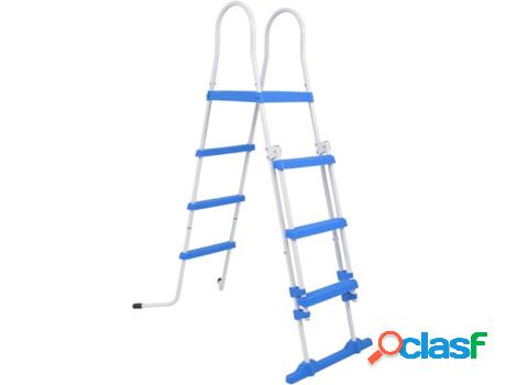 Escalera de Piscina VIDAXL (Multicolor - Acero - 122 cm)