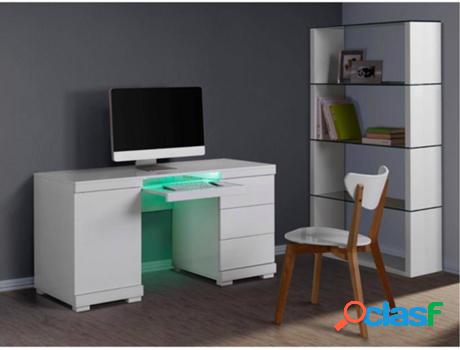 Escritorio VENTE UNIQUE Pluton (Blanco - Madera - 75x140x50