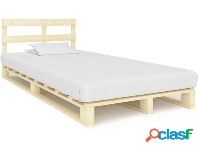 Estructura de Cama VIDAXL paletas pino macizo 120x200 cm