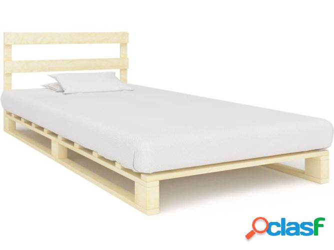 Estructura de Cama VIDAXL paletas pino macizo 90x200 cm