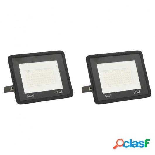 Focos LED 50 W 2 unidades blanco frío