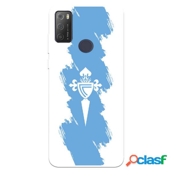 Funda Para Alcatel 1S 2021 Del Celta Escudo Trazo Azul -