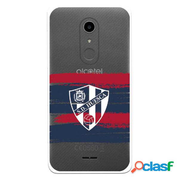 Funda Para Alcatel A3 Del Huesca Rayas Transparente -
