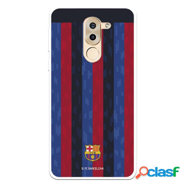 Funda Para Huawei Mate 9 Lite Del Fc Barcelona Fondo Rayas