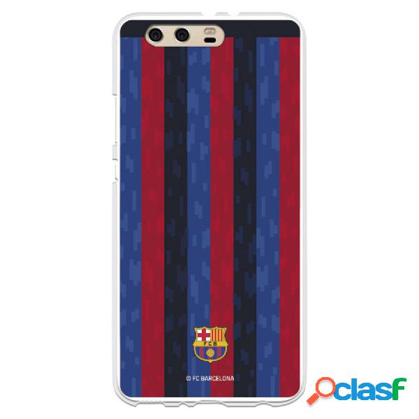 Funda Para Huawei P10 Plus Del Fc Barcelona Fondo Rayas