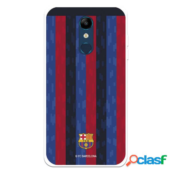 Funda Para Lg K11 Del Fc Barcelona Fondo Rayas Verticales -