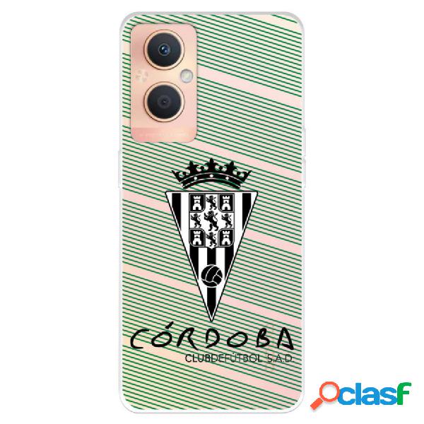 Funda Para Oppo A96 5G Del Córdoba Cf Escudo Blanco Y Fondo