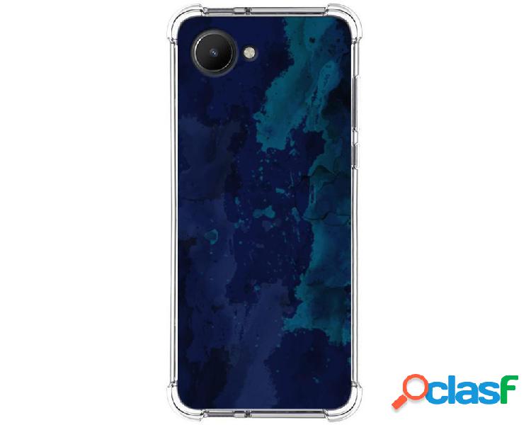 Funda Silicona Antigolpes para Realme C30 diseño Acuarela