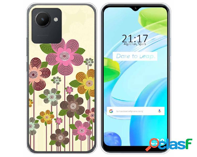 Funda Silicona para Realme C30 diseño Primavera En Flor