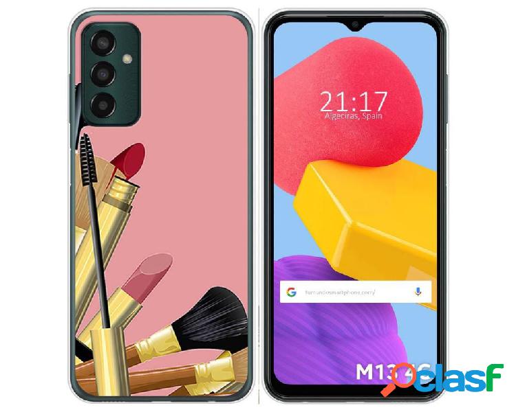 Funda Silicona para Samsung Galaxy M13 4G diseño Brochas