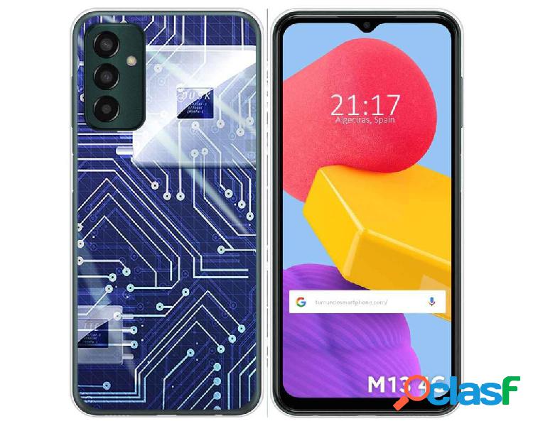 Funda Silicona para Samsung Galaxy M13 4G diseño Circuito