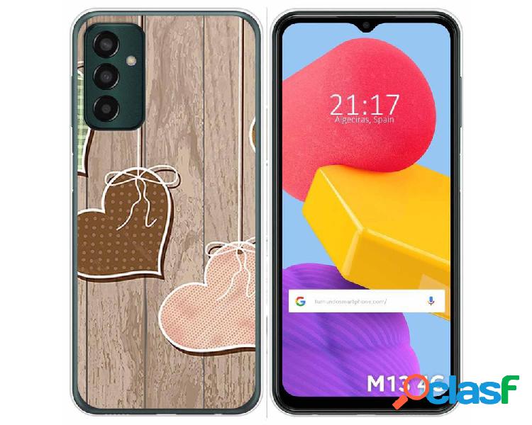 Funda Silicona para Samsung Galaxy M13 4G diseño Corazones