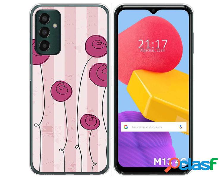 Funda Silicona para Samsung Galaxy M13 4G diseño Flores