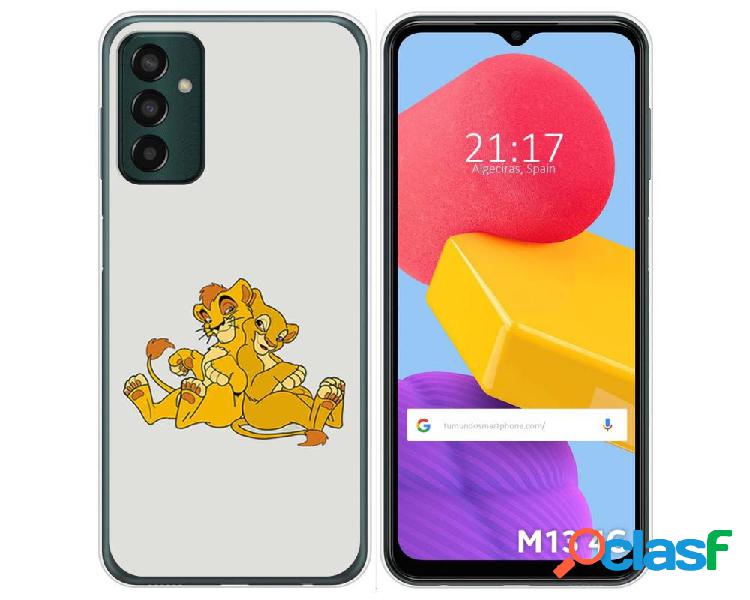 Funda Silicona para Samsung Galaxy M13 4G diseño Leones