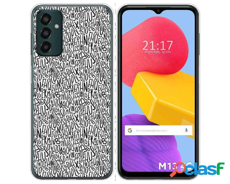 Funda Silicona para Samsung Galaxy M13 4G diseño Letras