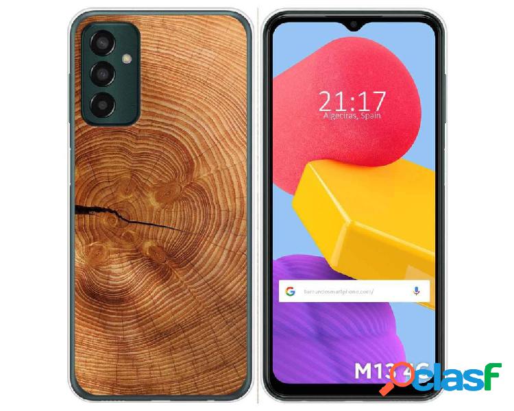 Funda Silicona para Samsung Galaxy M13 4G diseño Madera 04
