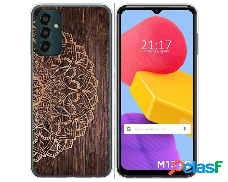 Funda Silicona para Samsung Galaxy M13 4G diseño Madera 06