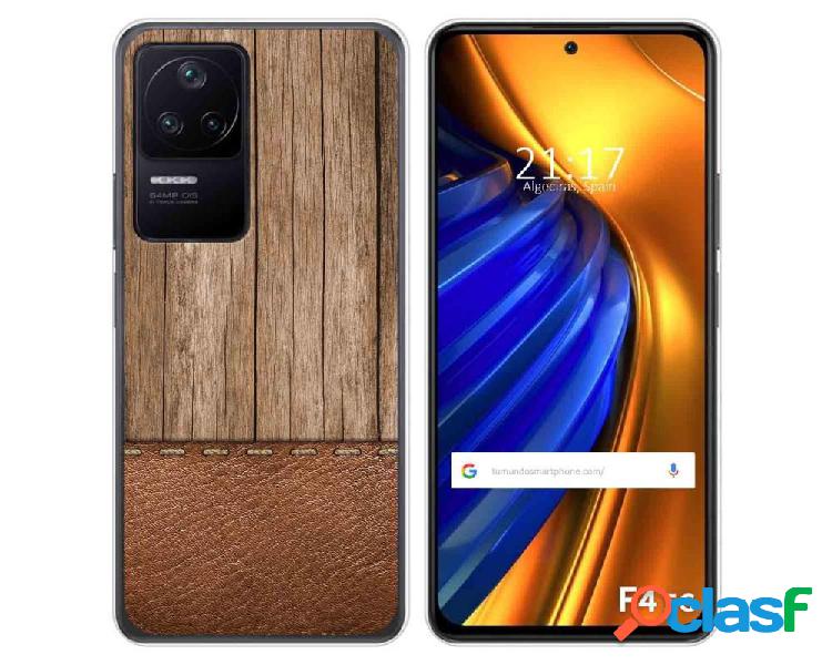 Funda Silicona para Xiaomi Poco F4 5G diseño Madera 09