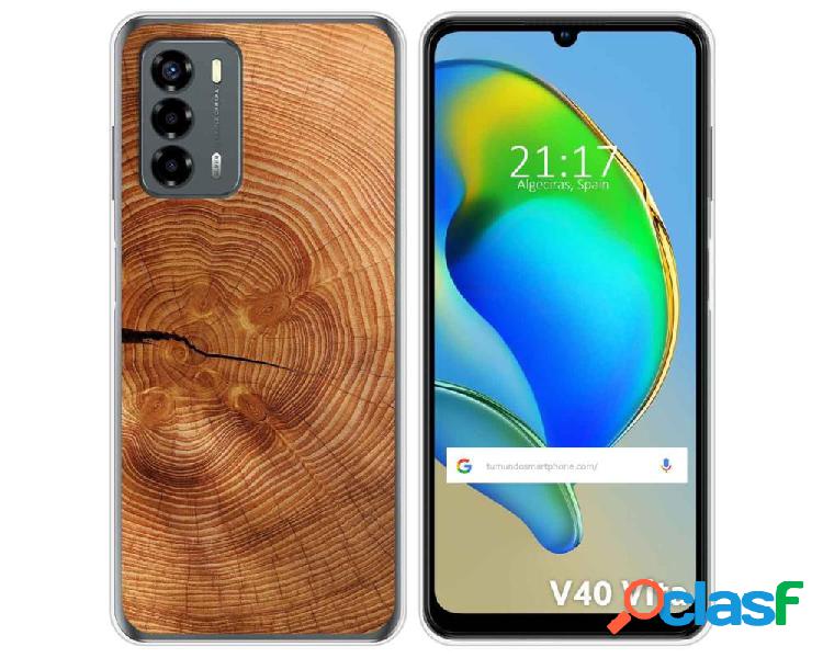 Funda Silicona para ZTE Blade V40 Vita diseño Madera 04