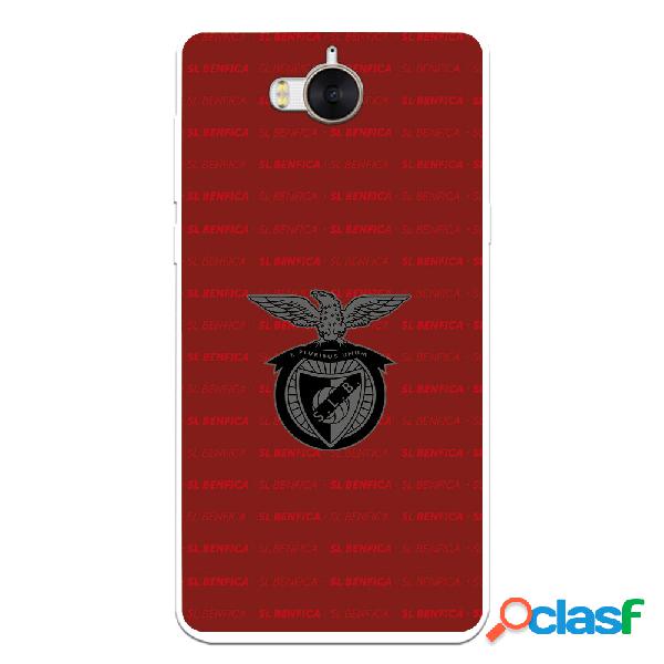 Funda para Huawei Y6 2017 del Escudo Fondo Granate -