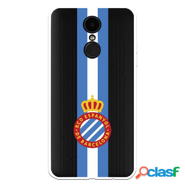 Funda para LG K8 2017 del RCD Espanyol Escudo Albiceleste