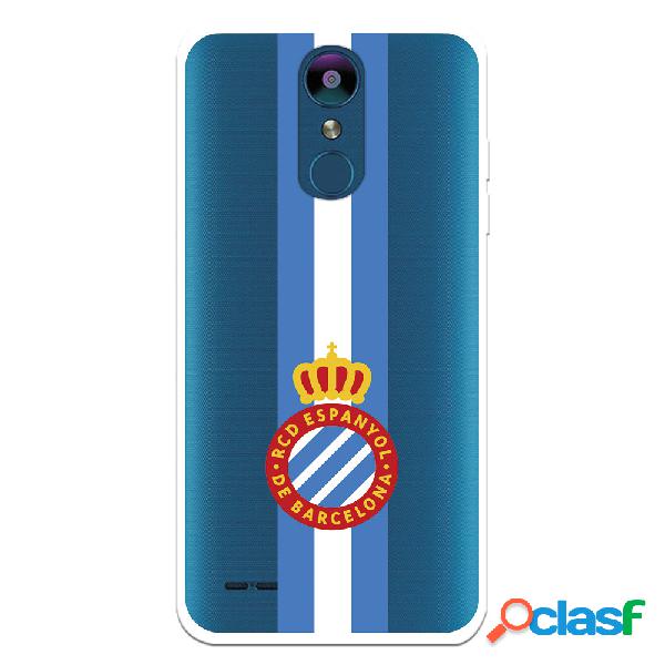 Funda para LG K9 2018 del RCD Espanyol Escudo Albiceleste