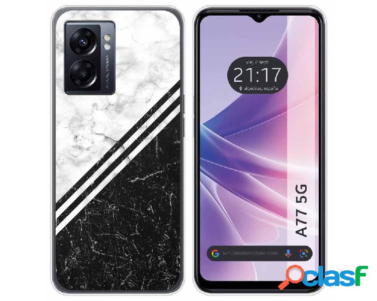 Funda para Oppo A77 5g TUMUNDOSMARTPHONE Dibujos Mármol 01