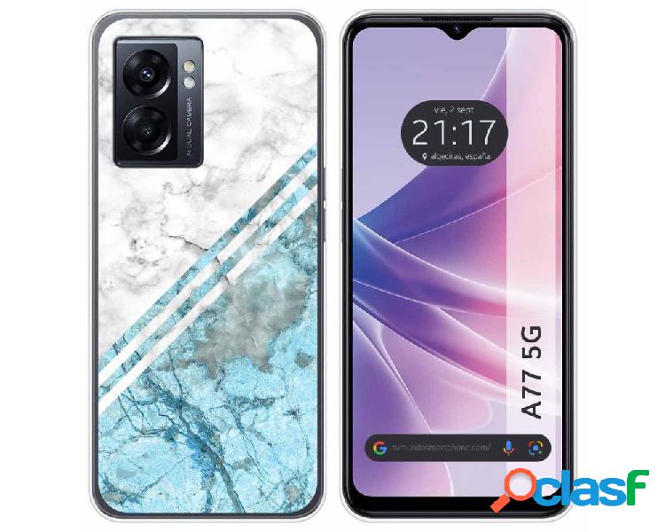 Funda para Oppo A77 5g TUMUNDOSMARTPHONE Dibujos Mármol 02