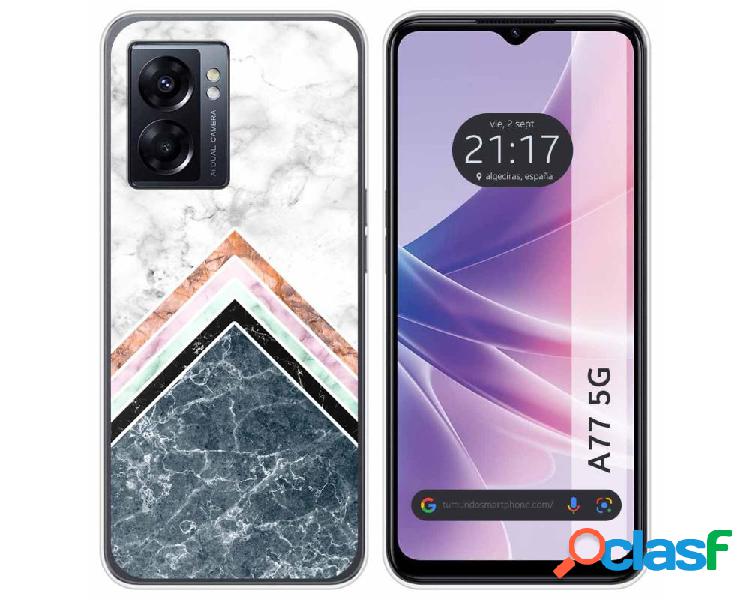 Funda para Oppo A77 5g TUMUNDOSMARTPHONE Dibujos Mármol 05