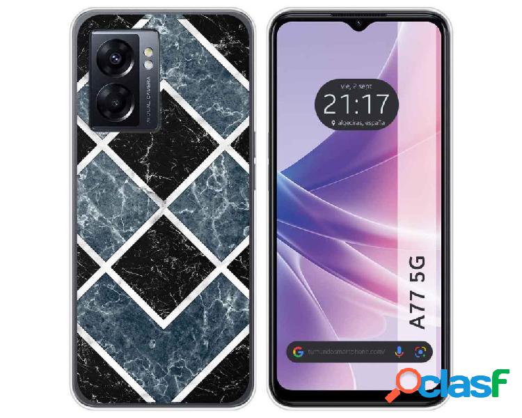 Funda para Oppo A77 5g TUMUNDOSMARTPHONE Dibujos Mármol 06