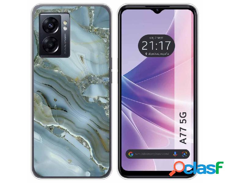 Funda para Oppo A77 5g TUMUNDOSMARTPHONE Dibujos Mármol 09