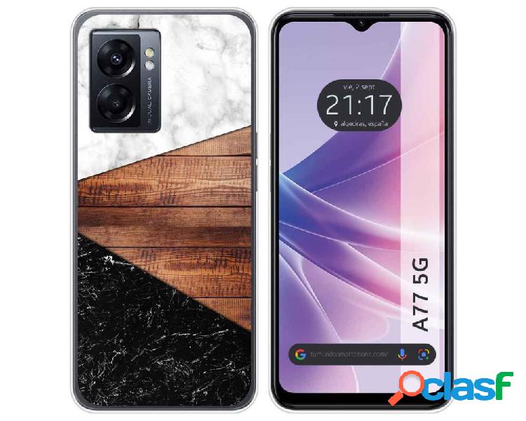 Funda para Oppo A77 5g TUMUNDOSMARTPHONE Dibujos Mármol 11