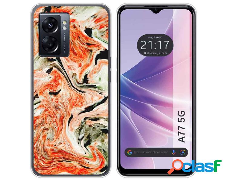 Funda para Oppo A77 5g TUMUNDOSMARTPHONE Dibujos Mármol 12