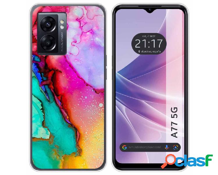 Funda para Oppo A77 5g TUMUNDOSMARTPHONE Dibujos Mármol 15