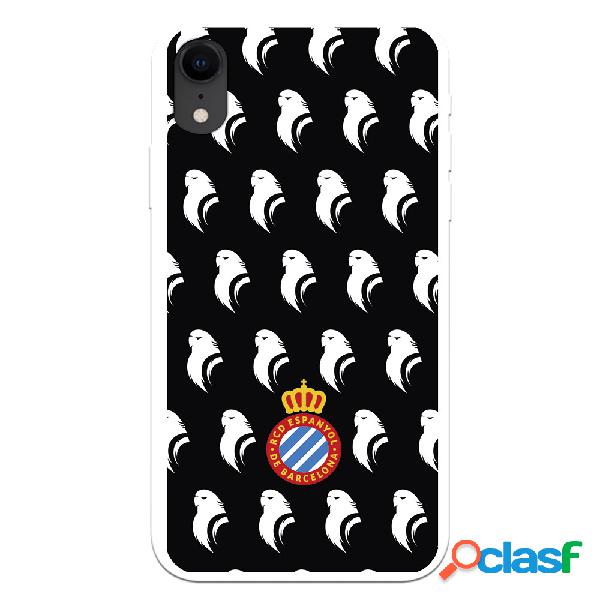 Funda para iPhone XR del RCD Espanyol Escudo Patron Fondo