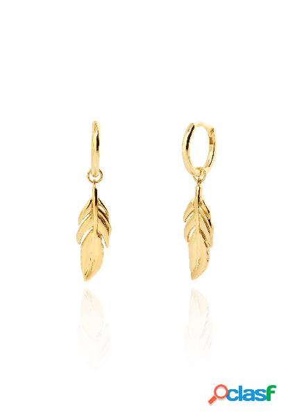 GRAN PLUMA gold earrings