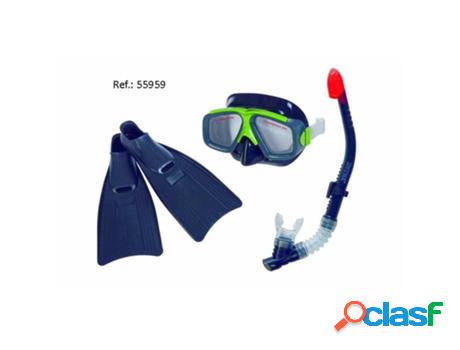 Gafas respirador + aletas 55959