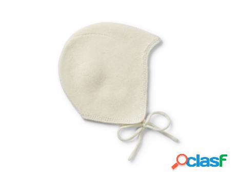 Gorro Bebé ELODIE Vintage Con Lana Blanco Vainilla 6-12M