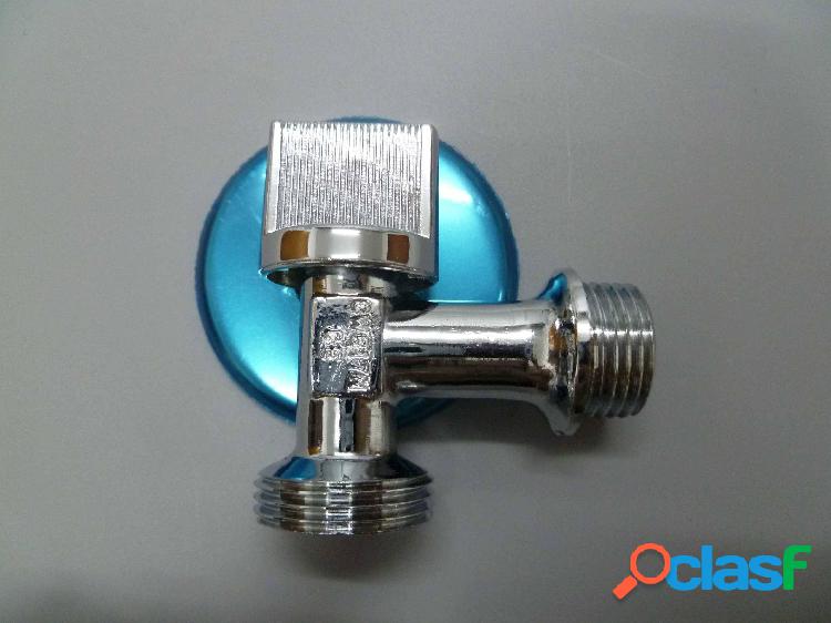 Grifo Lavadora 1/2X3/4 Laton Cromado Saneaplast"