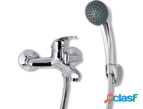 Grifo Mezclador para Ducha VIDAXL (Plateado - Metal)