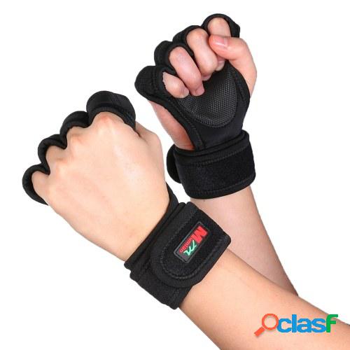 Guantes de levantamiento de pesas Muñequeras Protección