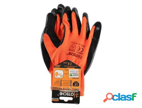 Guantes nitrilo poliester talla 10 par