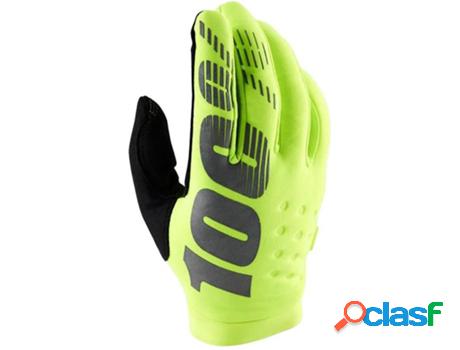 Guantes para 100% Brisker Fluor Amarillo (Xl)