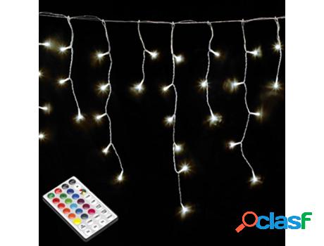 Guirnalda luces navidad cortina x3 metros 600 leds blanco