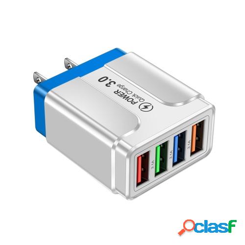 HC-386B (A） 4 en 1 Cargador rápido luminoso multipuerto