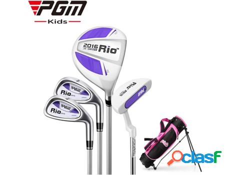 Juego Completo De Palos De Golf Para Niños PGM Blanco -