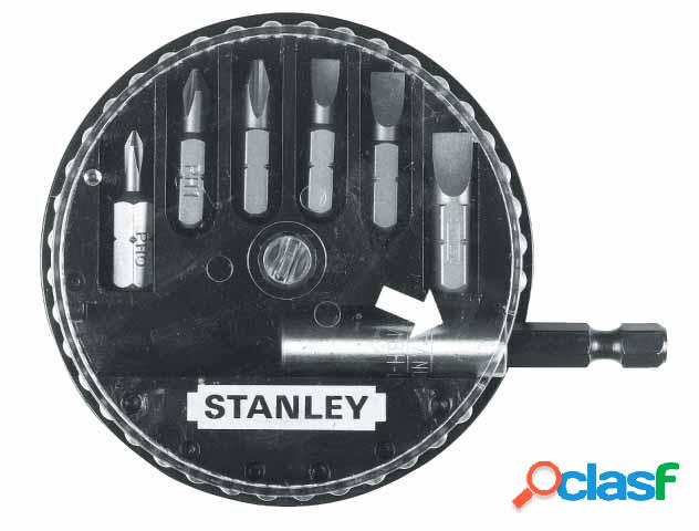 Juego Stanley 7 puntas estándar, Phillips y Pozidrive